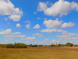 Fototapeta na wymiar landscape with clouds