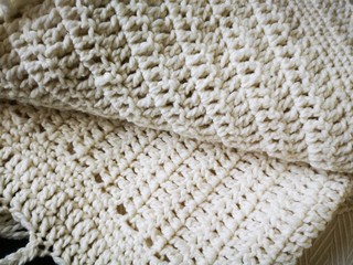 yarn, knitting, white, plaid3