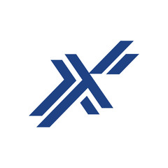 Obraz premium Letter X logo icon design template elements.