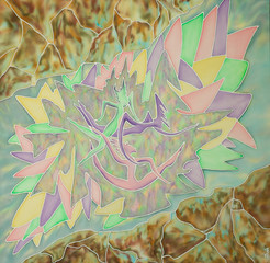  Figures of people symbolizing the playing light on an ice floe.