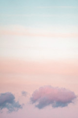Pastel colored sky