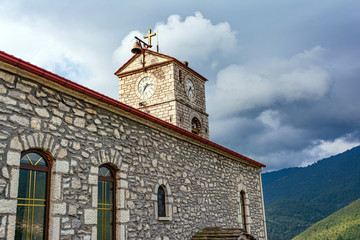Fototapeta premium Stone traditional church in Evrytania, Greece