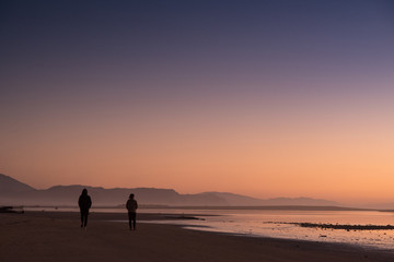 Fototapeta na wymiar Sunset in Karamea, West Coast, New Zealand