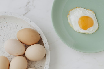 Organic fresh eggs