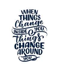 Be yourself lettering slogan. Funny quote for blog, poster and print design. Modern calligraphy text about selfcare. Vector