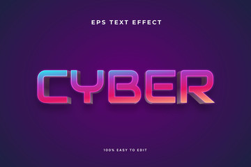 Cyber Vibrant Color text effects