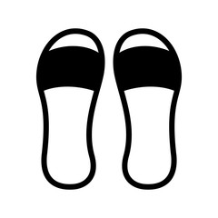 slipper icon design, flat style trendy collection