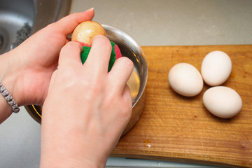 Egg bleaching procedure