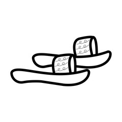 slipper icon design, flat style trendy collection