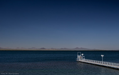 Fototapeta na wymiar Reservoir Nihuil, San Rafael, Mendoza, Argentina