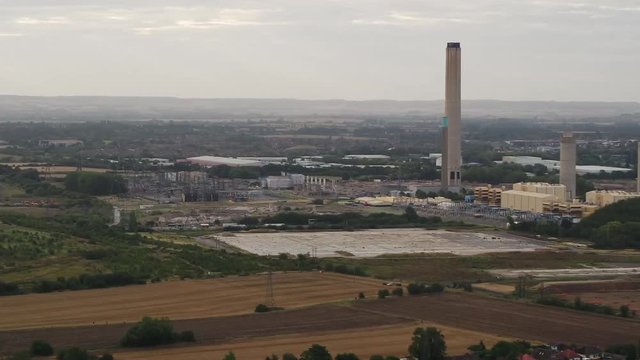 Post demolition shots of the Didcot cooling towers demolition.