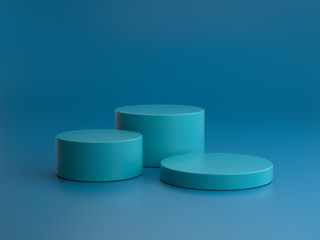 3d render ofbackground with a pedestal and a showcase, abstract minimal concept, blank space, simple clean design, minimalist mockup