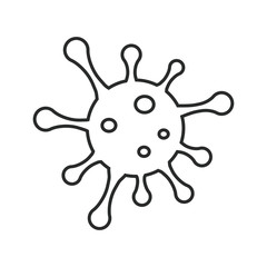 corona virus, 
bacteria icon vector deign illustration