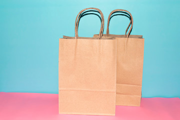 shopping bag in summer season. shopping concept