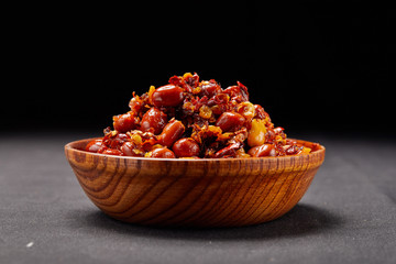 Chinese food chili oil sauce