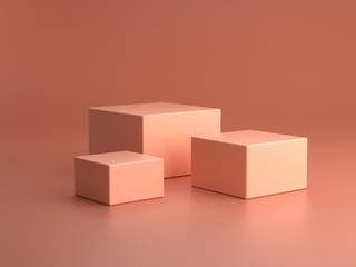 3d render ofbackground with a pedestal and a showcase, abstract minimal concept, blank space, simple clean design, minimalist mockup