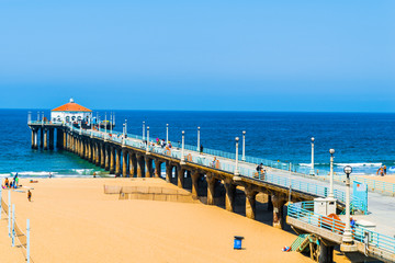 Obraz premium Manhattan Beach Pier, California USA