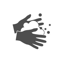 Hand sanitizer icon. Hands wash icon and hands logo. Vector illustration