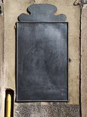 antique metal display board