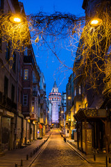 Galata Tower in Istanbul, Turkey