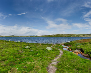 Fototapeta na wymiar See im Hallingskarvet, Nationalpark, Norwegen