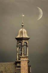 Fototapeta premium village France cloché de mairie 
