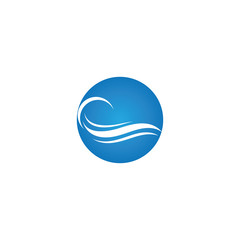 Water wave logo icon illustration