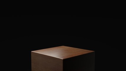 3d render ofbackground with a pedestal and a showcase, abstract minimal concept, blank space, simple clean design, minimalist mockup