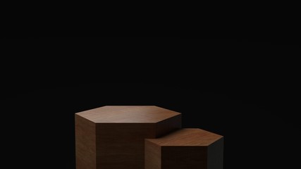 3d render ofbackground with a pedestal and a showcase, abstract minimal concept, blank space, simple clean design, minimalist mockup