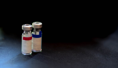 Dose vaccination equipment with needle. vaccination to patient for coronavirus (COVID-19) protection. Coronavirus pandemic world of crisis.