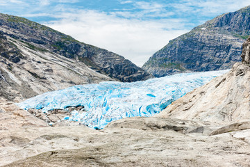 Gletscher Nigardsbreen in Norwegen, Skandinavien