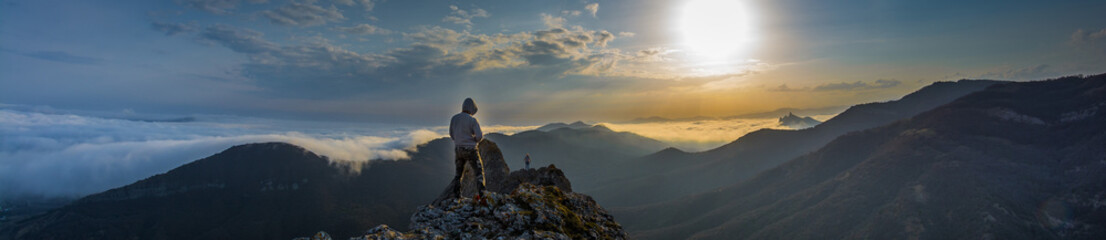 Fototapeta premium People in the mountains