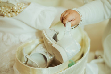 Church accessories for conducting the sacrament of baptism