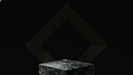 3d render ofbackground with a pedestal and a showcase, abstract minimal concept, blank space, simple clean design, minimalist mockup