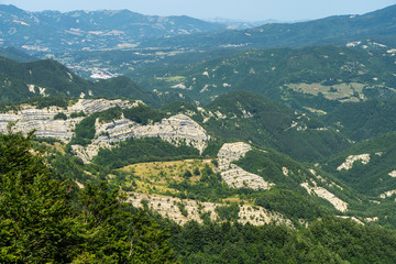Obraz premium Summer landscape near La Verna, Tuscany
