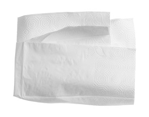 Tissue, handkerchief isolated on white background with clipping path