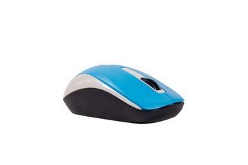 Computer wireless mouse isolated on a white background