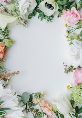 Mixed flower frame