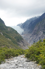 Fototapeta na wymiar Franz Josef Glacier in New Zealand South Island 