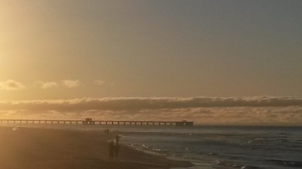 sunrise and the pier