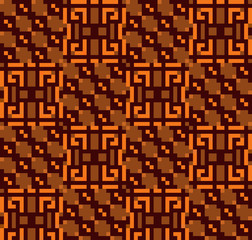 seamless geometric squares, pixel texture