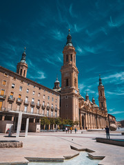 Naklejka na ściany i meble Zaragoza, beautiful citiy in the north of Spain