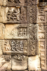 Bas-relief in Prasat Bayon