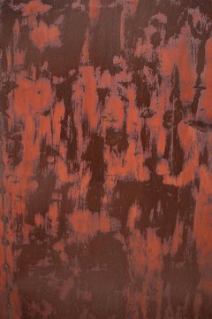 Textural Red Rust Metal Background