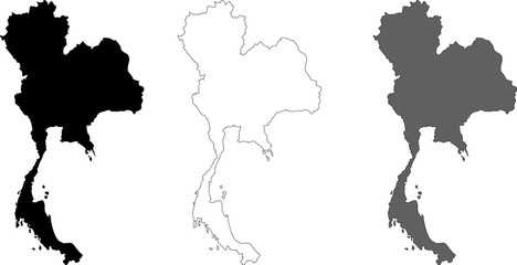 Obraz premium Thailand design vector map 