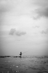 sea fishing in the morning