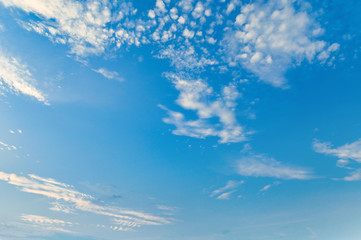 Naklejka na ściany i meble blue sky with cloud in morning light