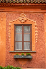 Rainy day in Cesky Krumlov, Czech Republic
