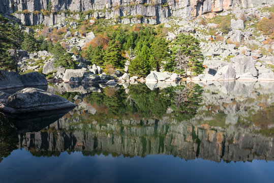 Laguna Negra lake in Soria province, Spain