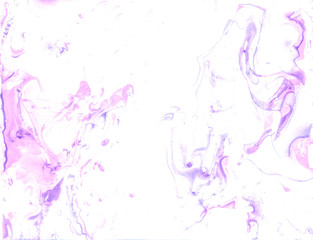 Obraz na płótnie Canvas Purple Geometric Wet Brush, Ink Splash . Fuchsia Liquid Asian Splats, Fluid Paint Effect, Pink Serenity Paint Art ,White Abstract Japanese Paintbrush.